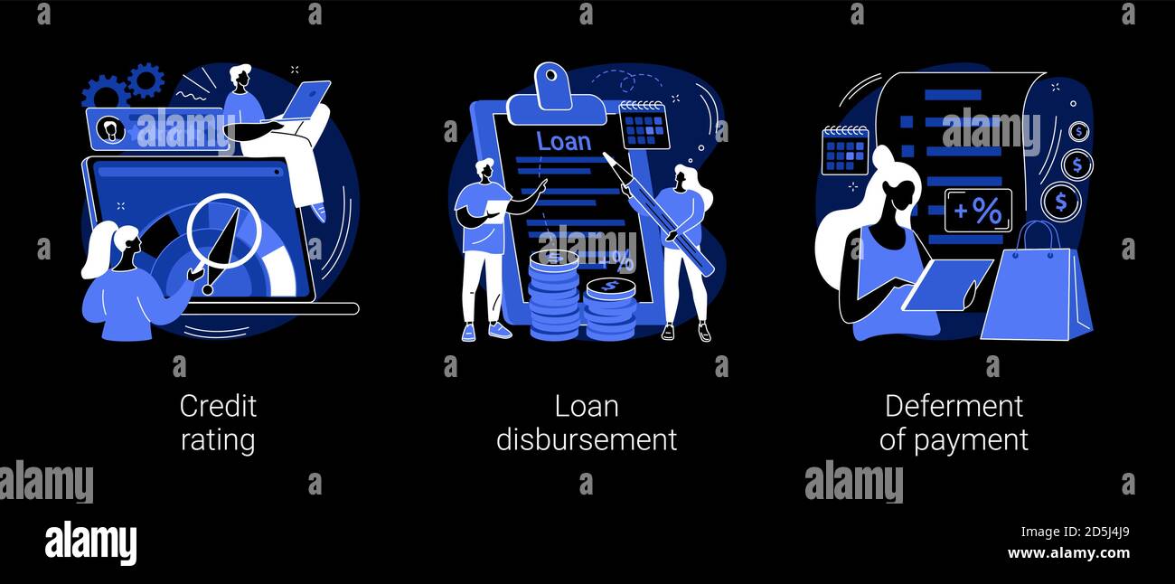 Illustrations vectorielles du concept abstrait du service bancaire. Illustration de Vecteur