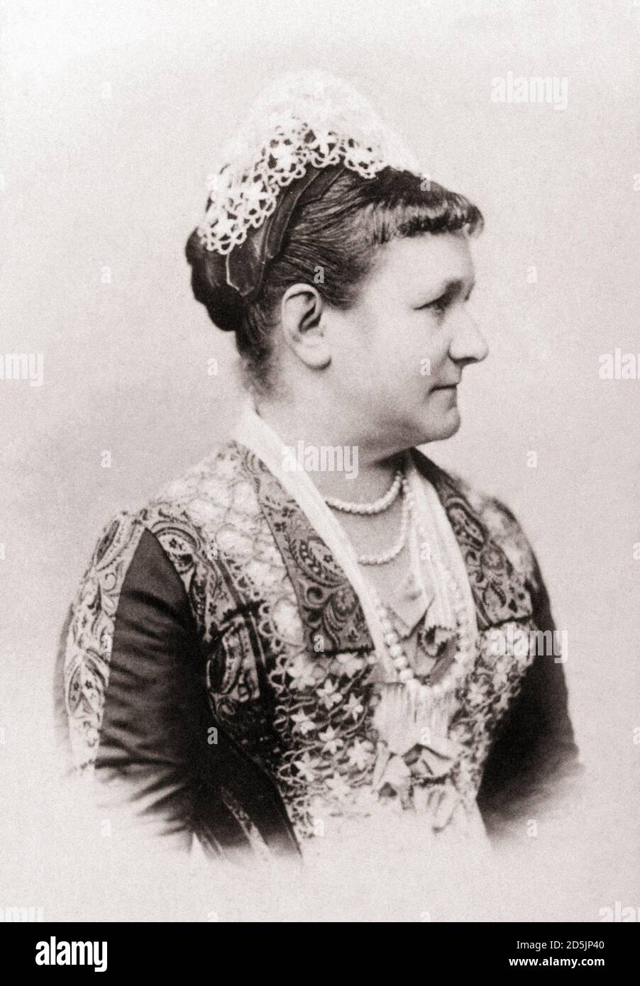 Carola de Vasa (1833 – 1907) était une princesse titulaire de Suède, et la reine consort de Saxe. Elle était la dernière reine de Saxe. Au début des années 1850, Banque D'Images