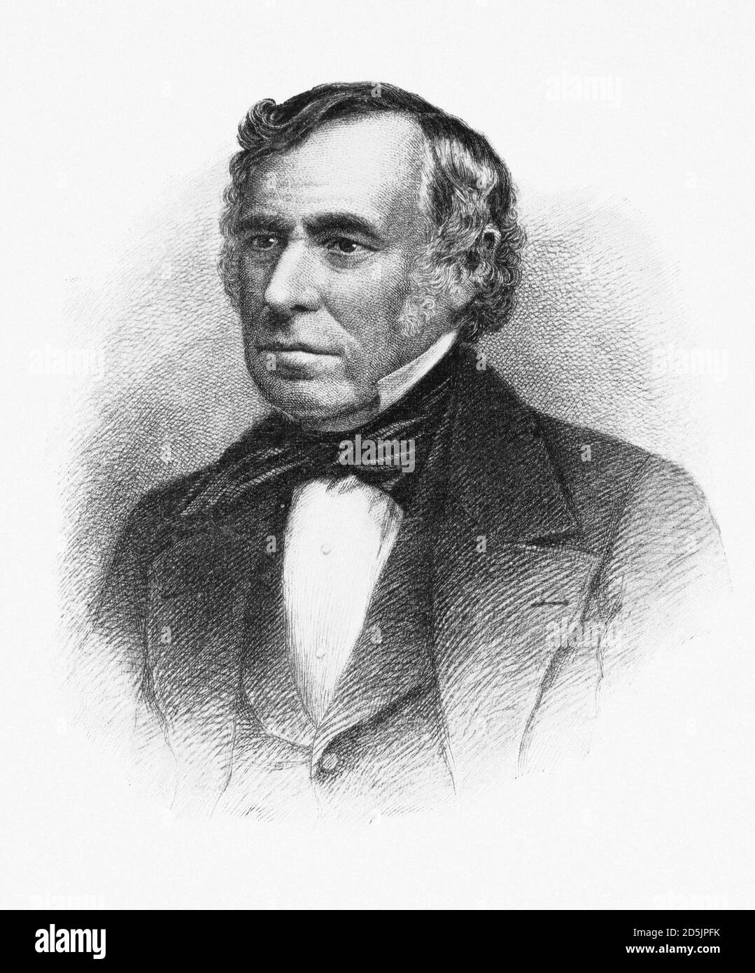 Portrait du président Zachary Taylor. Zachary Taylor (1784 – 1850) a été le 12e président des États-Unis, servant de mars 1849 jusqu'à son deat Banque D'Images