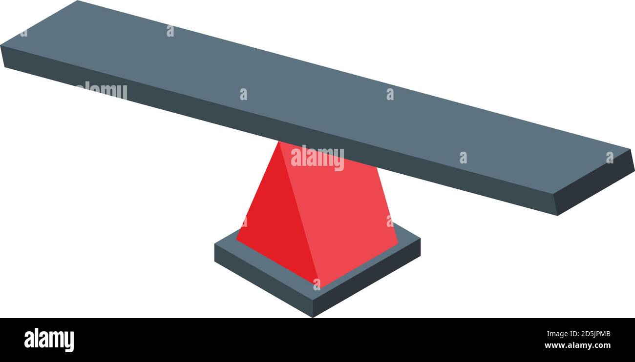Icône de comparaison de barres de bois, style isométrique Illustration de Vecteur