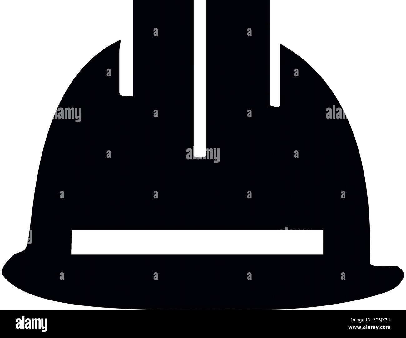 Vecteur ou illustration de casque, équipement de sécurité isolé sur fond blanc.vecteur icône de casque de sécurité.Flat icône de casque d'ingénieur. Illustration de Vecteur