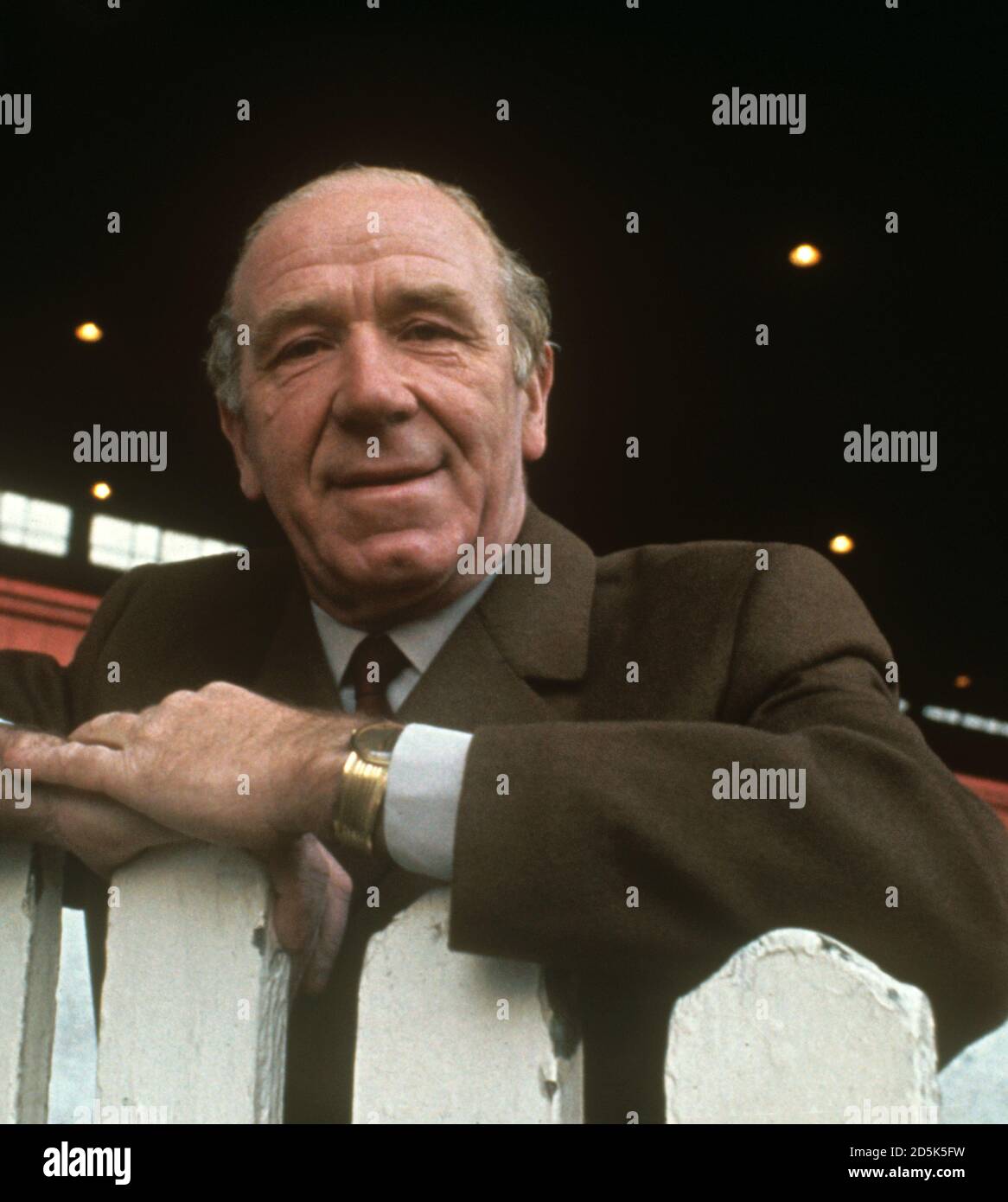 Matt Busby, responsable de Manchester United Banque D'Images