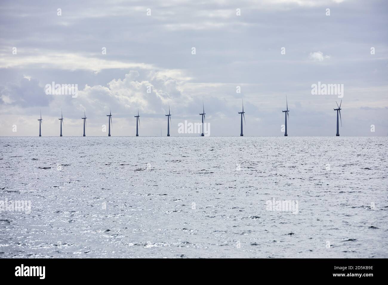 Parc de moulins à vent offshore Paludan Flak, au sud de Samsø, Danemark Banque D'Images