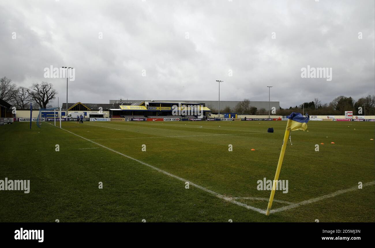 Vue générale de Solihull Moors FC Ground Banque D'Images