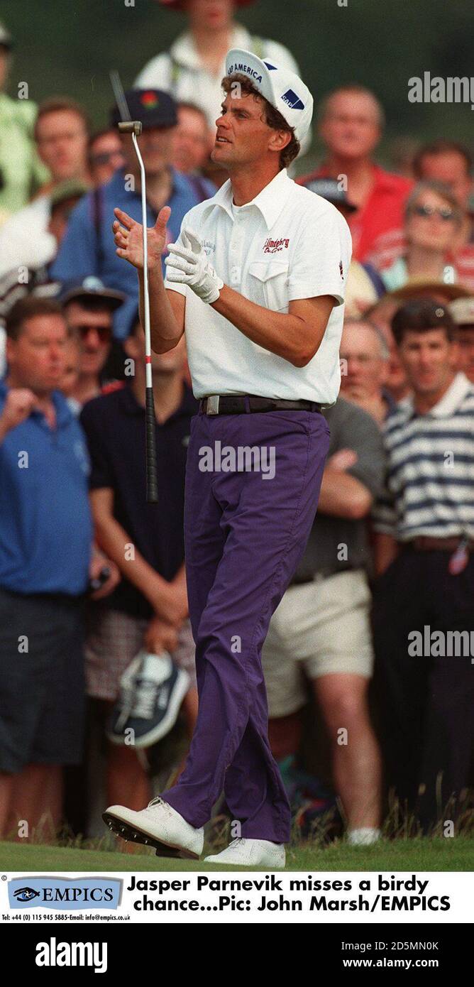 Jasper Parnevik manque une chance d'oiseaux Banque D'Images