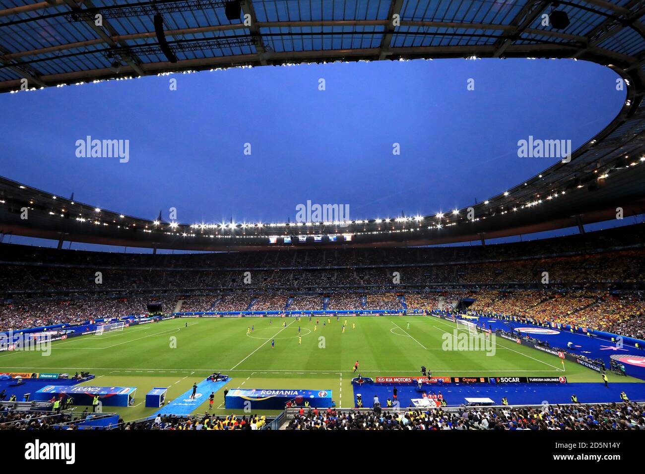Un point de vue général de l'action de match entre la France et la Roumanie Au Stade de France Banque D'Images