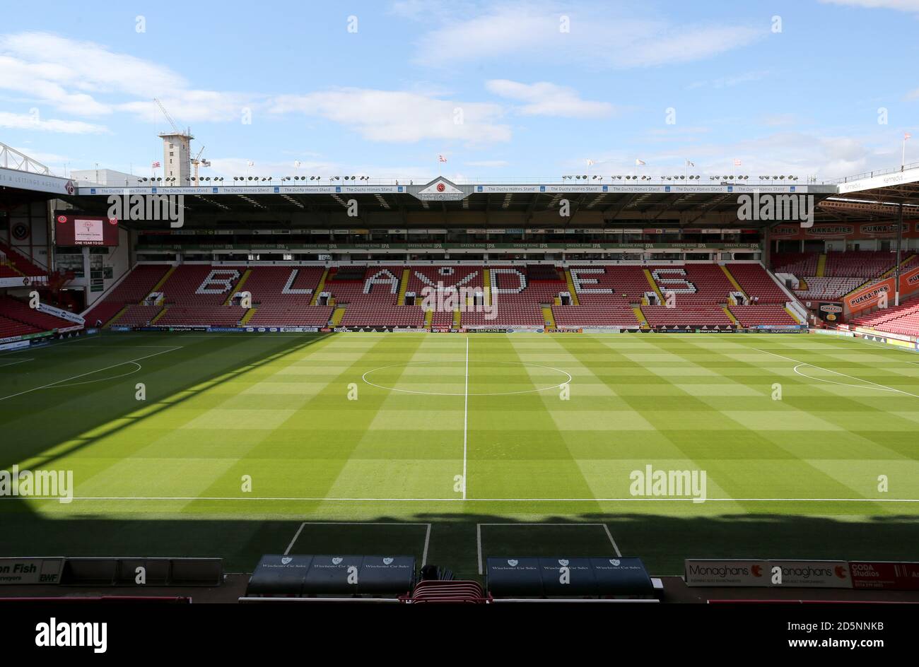 Stade de football Bramall Lane de Sheffield United Banque D'Images