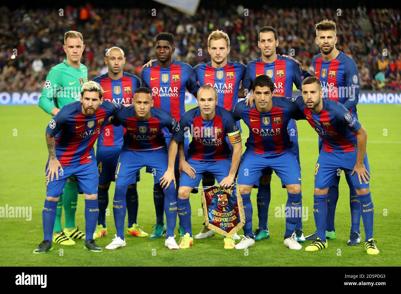 Barcelona team group Banque de photographies et d'images à haute résolution  - Alamy