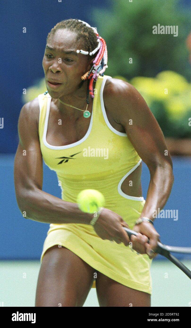 Venus Williams des États-Unis contre Chanda Rubin des États-Unis. Williams won7-6, 6-4. Banque D'Images