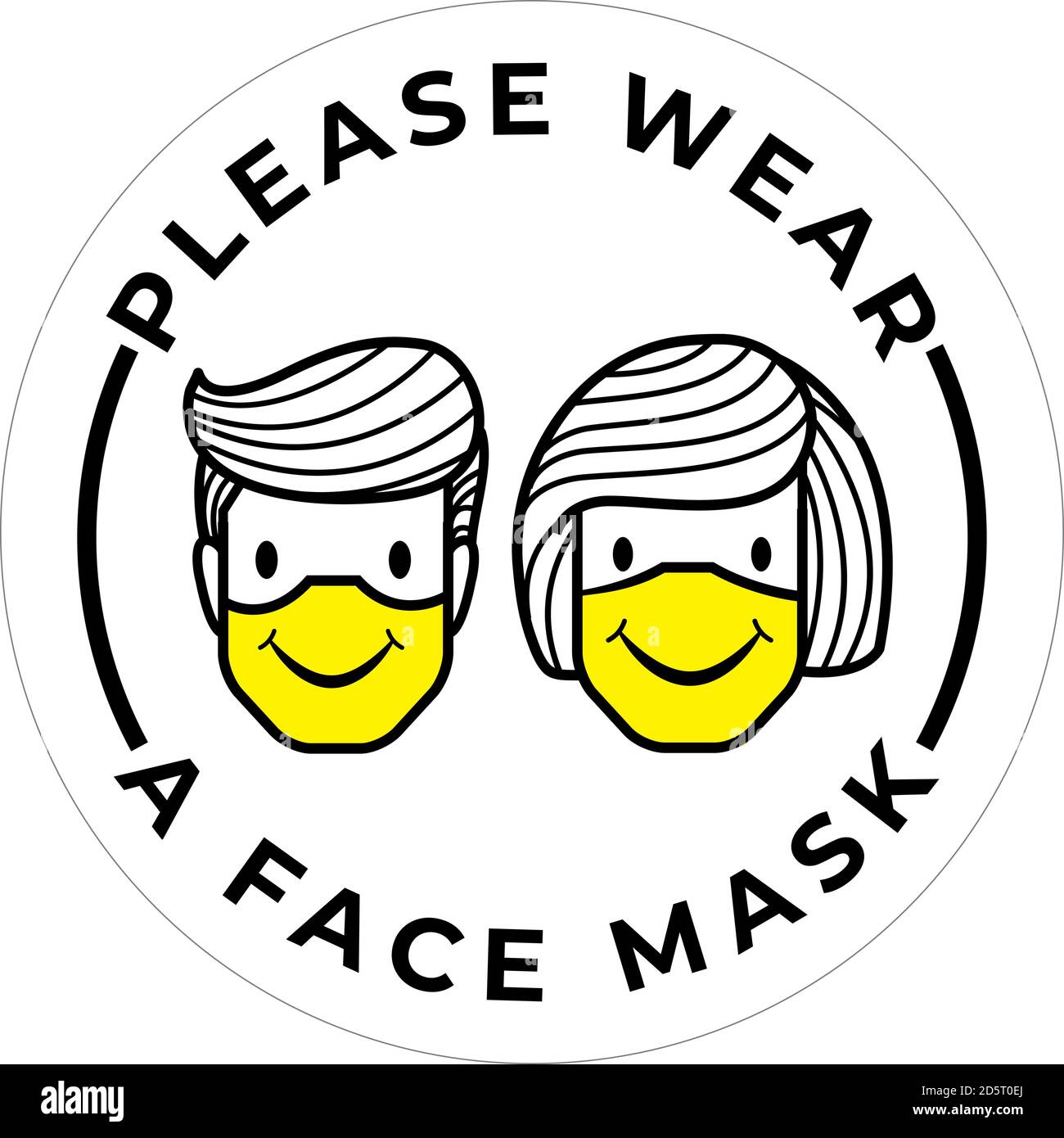 Veuillez porter un masque chirurgical, médical ou anti-poussière. Veuillez porter un masque chirurgical, médical ou anti-poussière. Vecteur Illustration de Vecteur