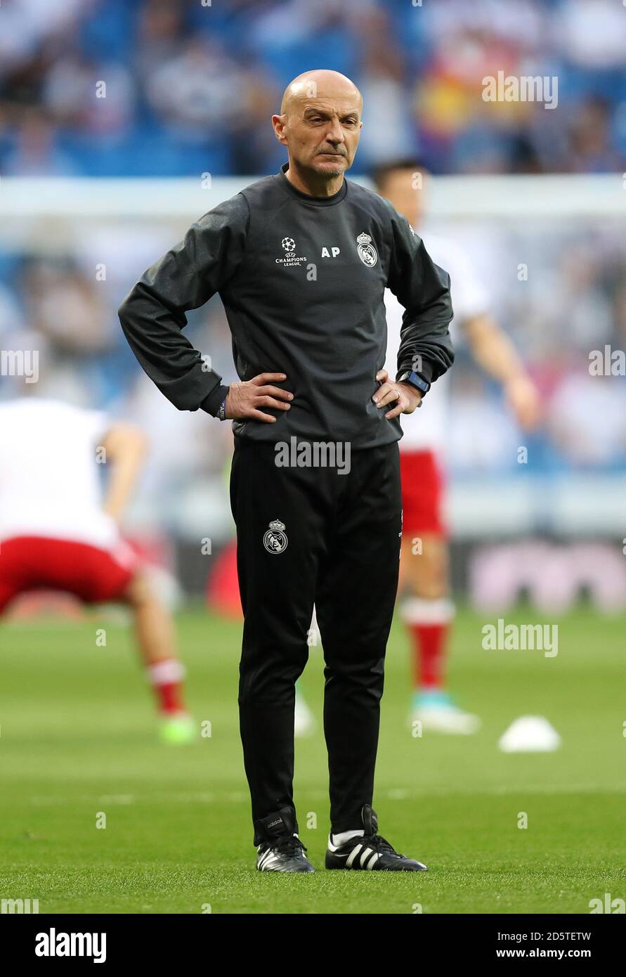 Entraîneur de fitness du Real Madrid Antonio Pintus Banque D'Images