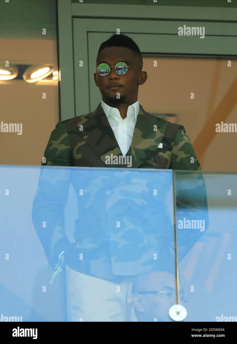 L'ancien buteur camerounais Samuel ETO'o dans les stands Banque D'Images