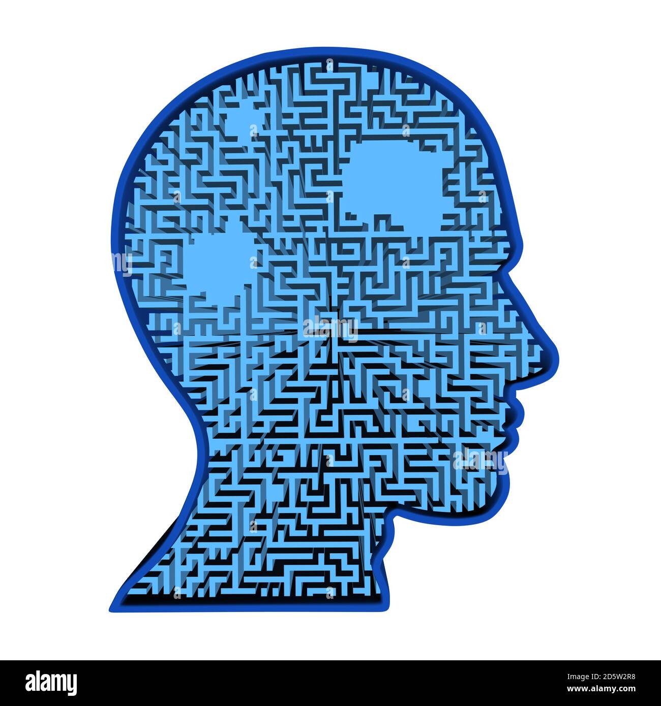 Concept de la perte de mémoire et de la maladie de démence et de la perte de la fonction cérébrale mémoires comme un symbole de santé alzheimers de la neurologie et des souvenirs perdus mental. Banque D'Images Concept de la perte de mémoire et de la maladie de démence et de la perte de la fonction cérébrale mémoires comme un symbole de santé alzheimers de la neurologie et des souvenirs perdus mental. Banque D'Images