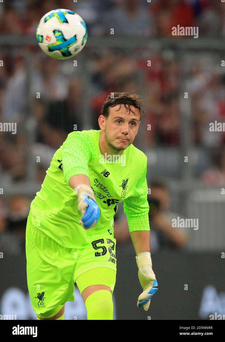 Danny Ward, gardien de but de Liverpool Banque D'Images