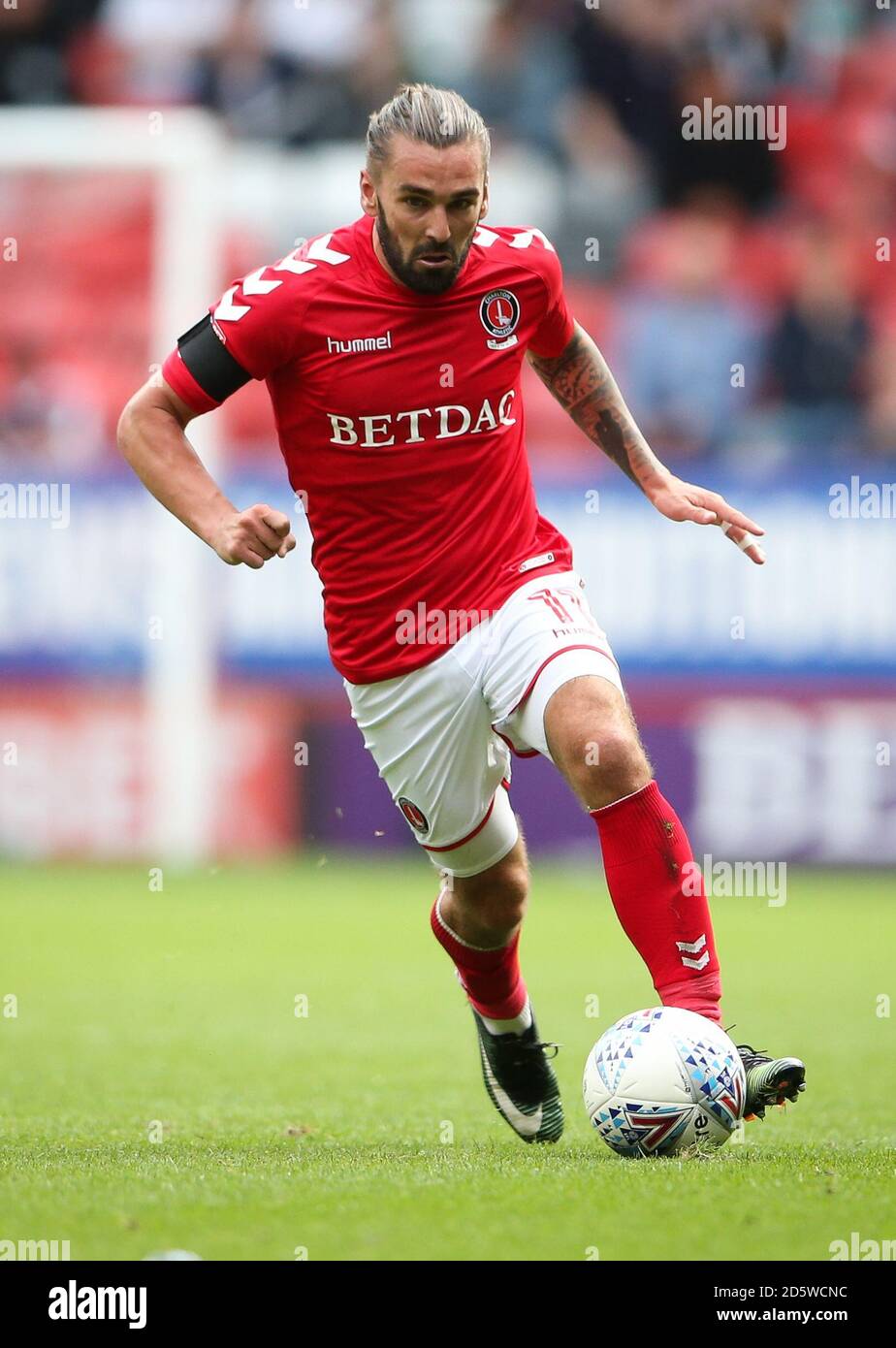 Ricky Holmes de Charlton Athletic Banque D'Images