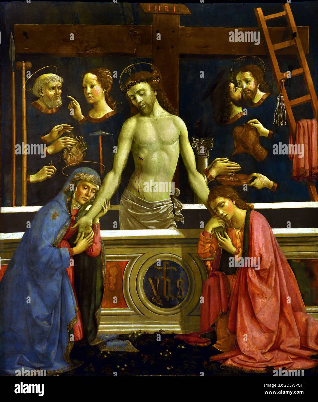 Homme de Sorrows 1475 par Domenico Ghirlandaio 1448-1494 Florence, Italie, Italien. Banque D'Images