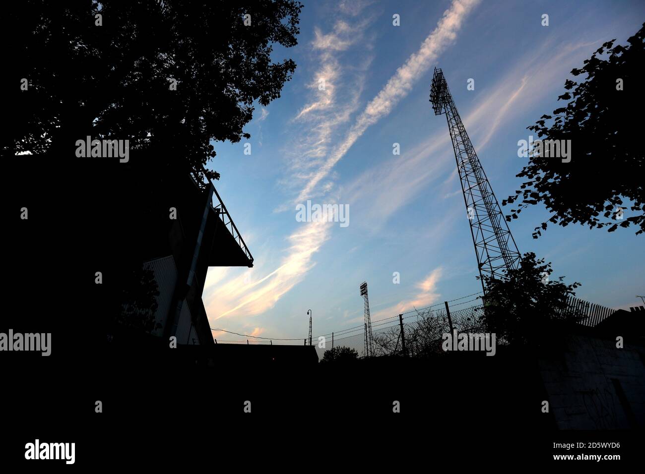 Vue générale du ciel sur le terrain du comté devant vous de la correspondance Banque D'Images