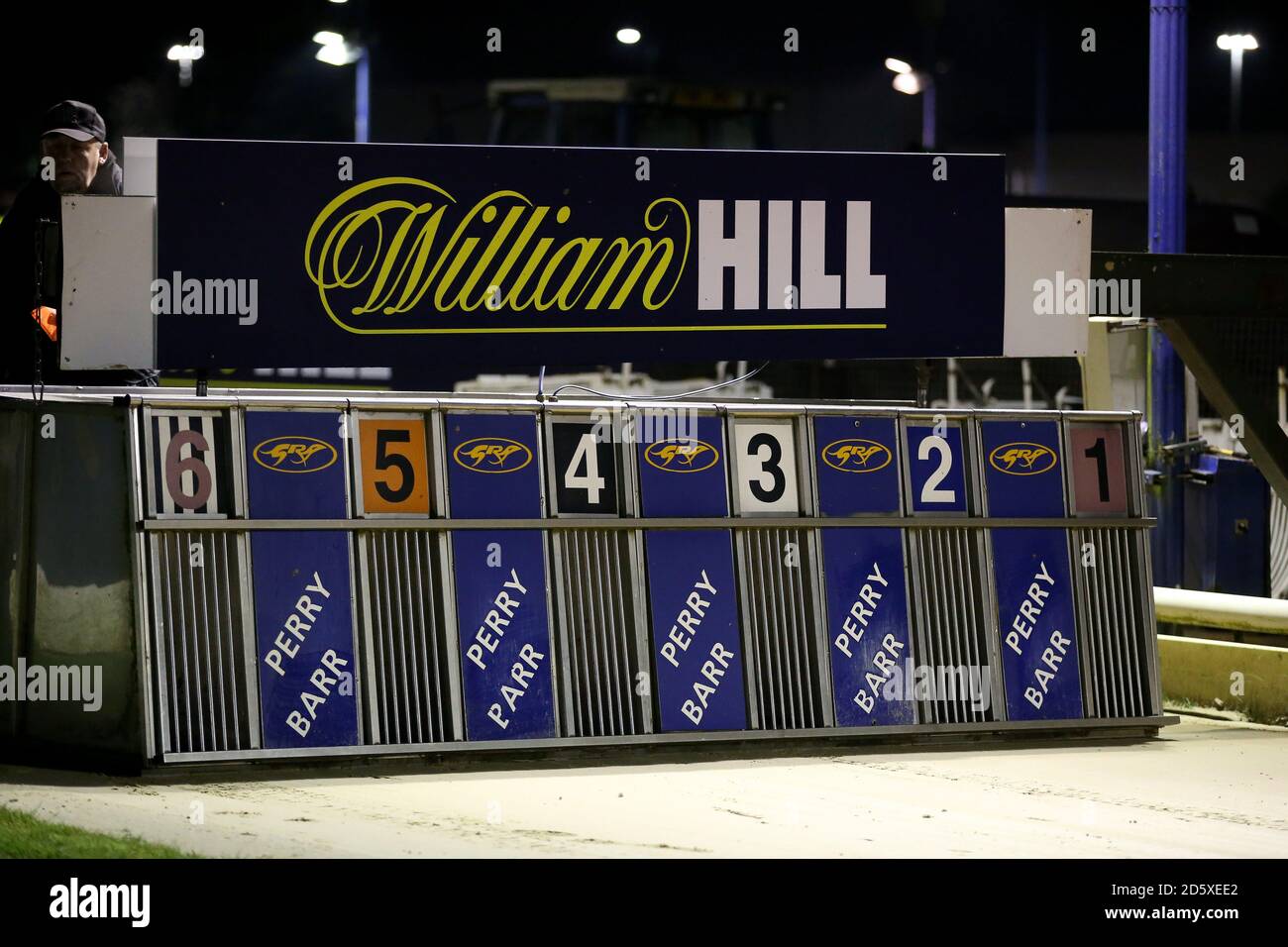 La marque et la signalisation de William Hill Banque D'Images