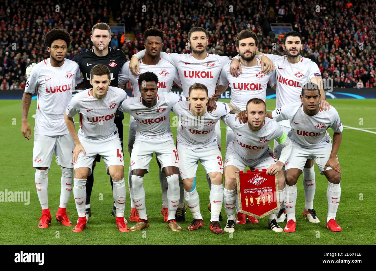 Une photo de groupe de l'équipe de Spartak Moscou Banque D'Images