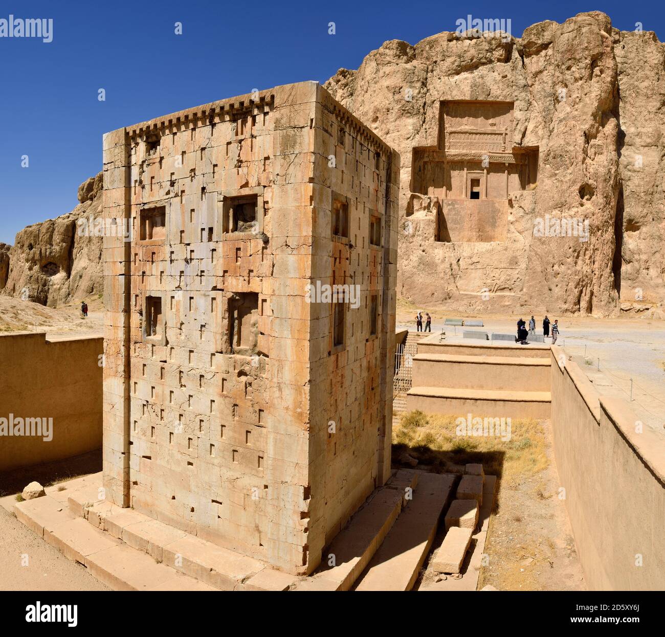 Iran, Perse, Rostam, Naqsh-e Rustam, site du patrimoine mondial de l'UNESCO, Kaaba-ye Zardocht Banque D'Images