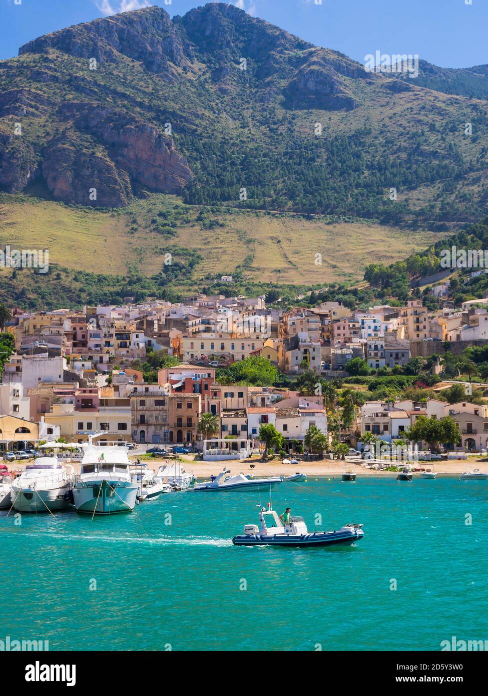 Italie, Sicile, province de Trapani, village de pêcheurs de Castellammare del Golfo, Banque D'Images