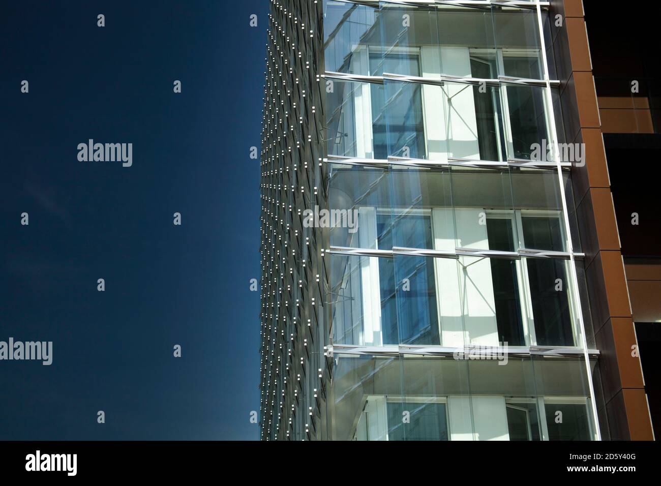 Allemagne, Hambourg, façade d'un bâtiment moderne Banque D'Images