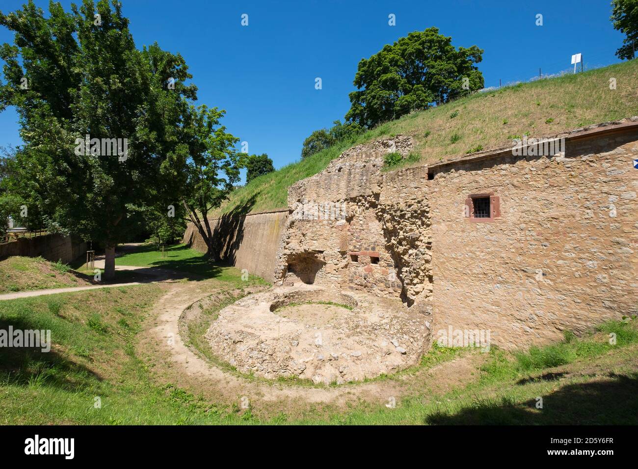 Allemagne, Hesse, Ruesselsheim, Forteresse Banque D'Images