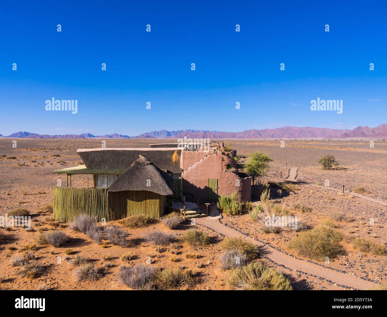 L'Afrique, Namibie, Kulala Wilderness, Hardap, peu Kuala Lodge au désert du Namib Banque D'Images