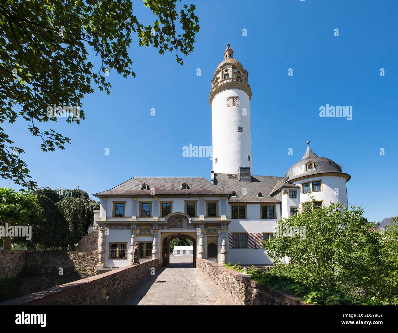 Allemagne, Hesse, Frankfurt-höchst, vieux château Banque D'Images