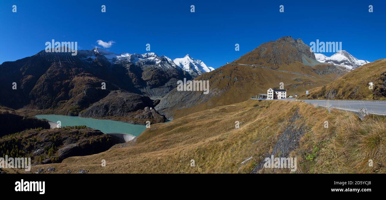 Autriche, Carinthie, réserve Margaritze, cabane de club alpin, Grossglockner, parc national Hohe Tauern Banque D'Images