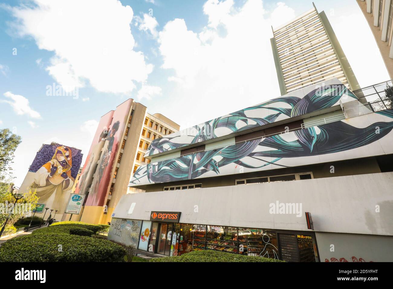 ART URBAIN PARIS 13 LE ROYAUME DES ARTS DE LA RUE Banque D'Images