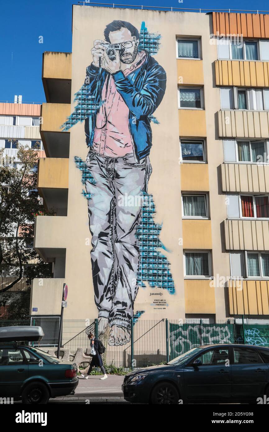 ART URBAIN PARIS 13 LE ROYAUME DES ARTS DE LA RUE Banque D'Images