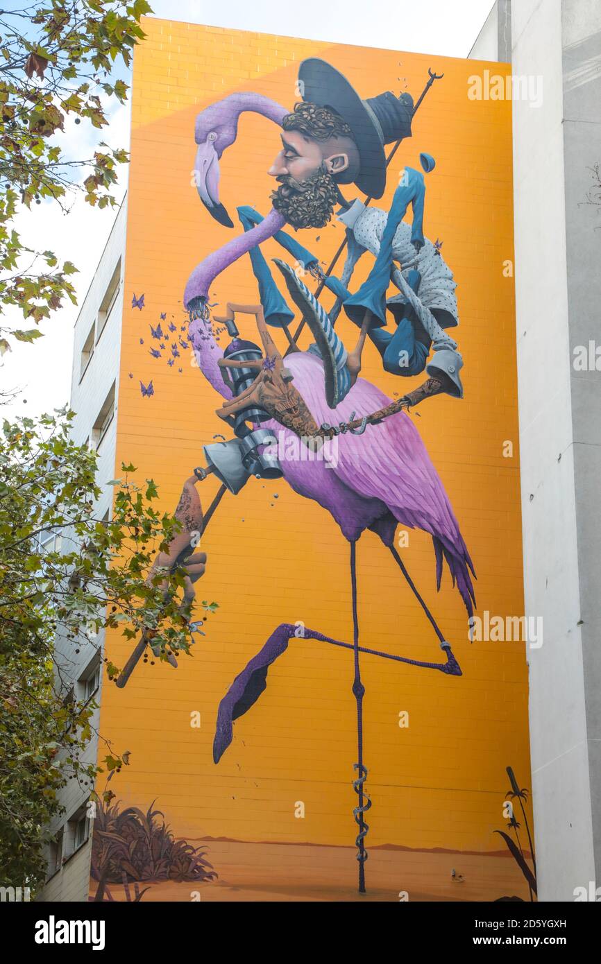 ART URBAIN PARIS 13 LE ROYAUME DES ARTS DE LA RUE Banque D'Images