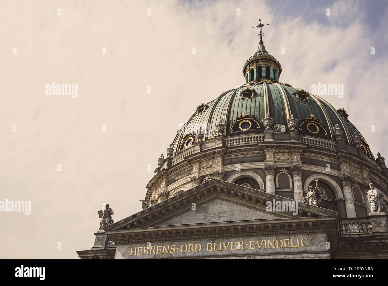 Danemark, Copenhague, Château d'Amalienborg, dôme Banque D'Images