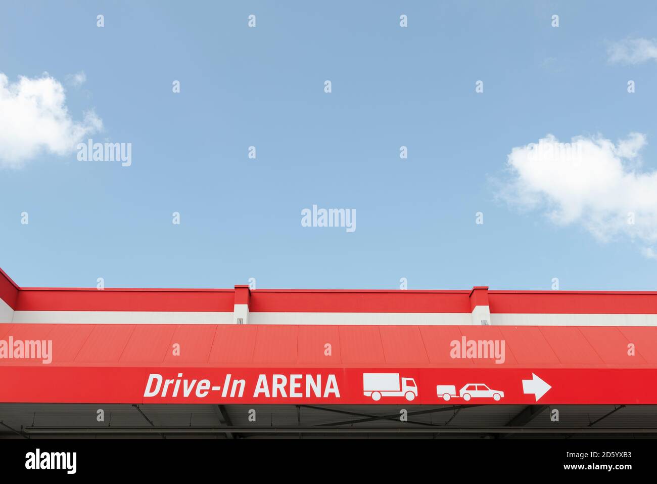 L'Allemagne, signe de conduire dans d'un magasin de bricolage Banque D'Images