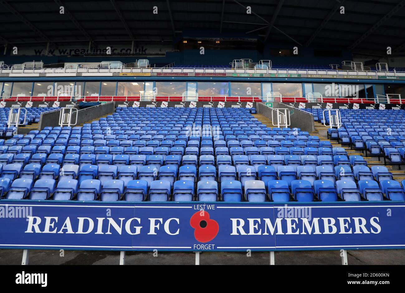 Vue générale sur le stade Madejski Banque D'Images