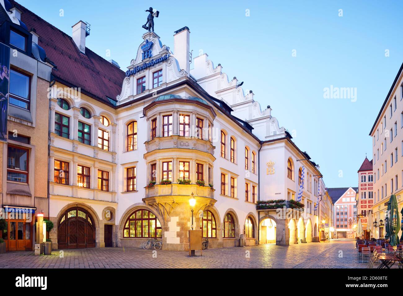 Germany, Bavaria, Munich, vieille ville, Hofbraeuhaus beer hall à Platzl Banque D'Images