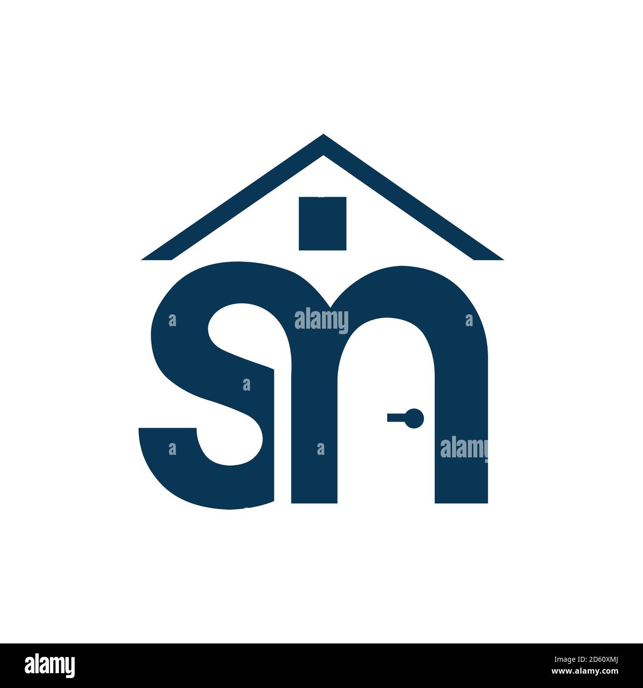 Logo immobilier conception vectorielle pour les affaires immobilières et l'hypothèque Corporate SM lettre logo design vecteur graphique illustrations concept Illustration de Vecteur