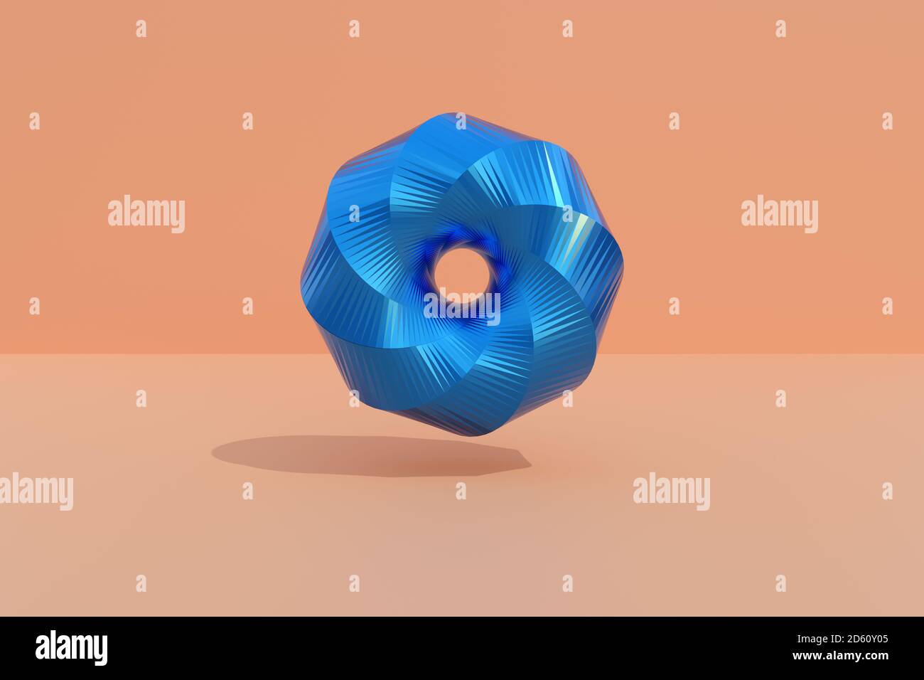 Torus de Clifford. Composition abstraite avec formes 3d. illustration 3d. Banque D'Images