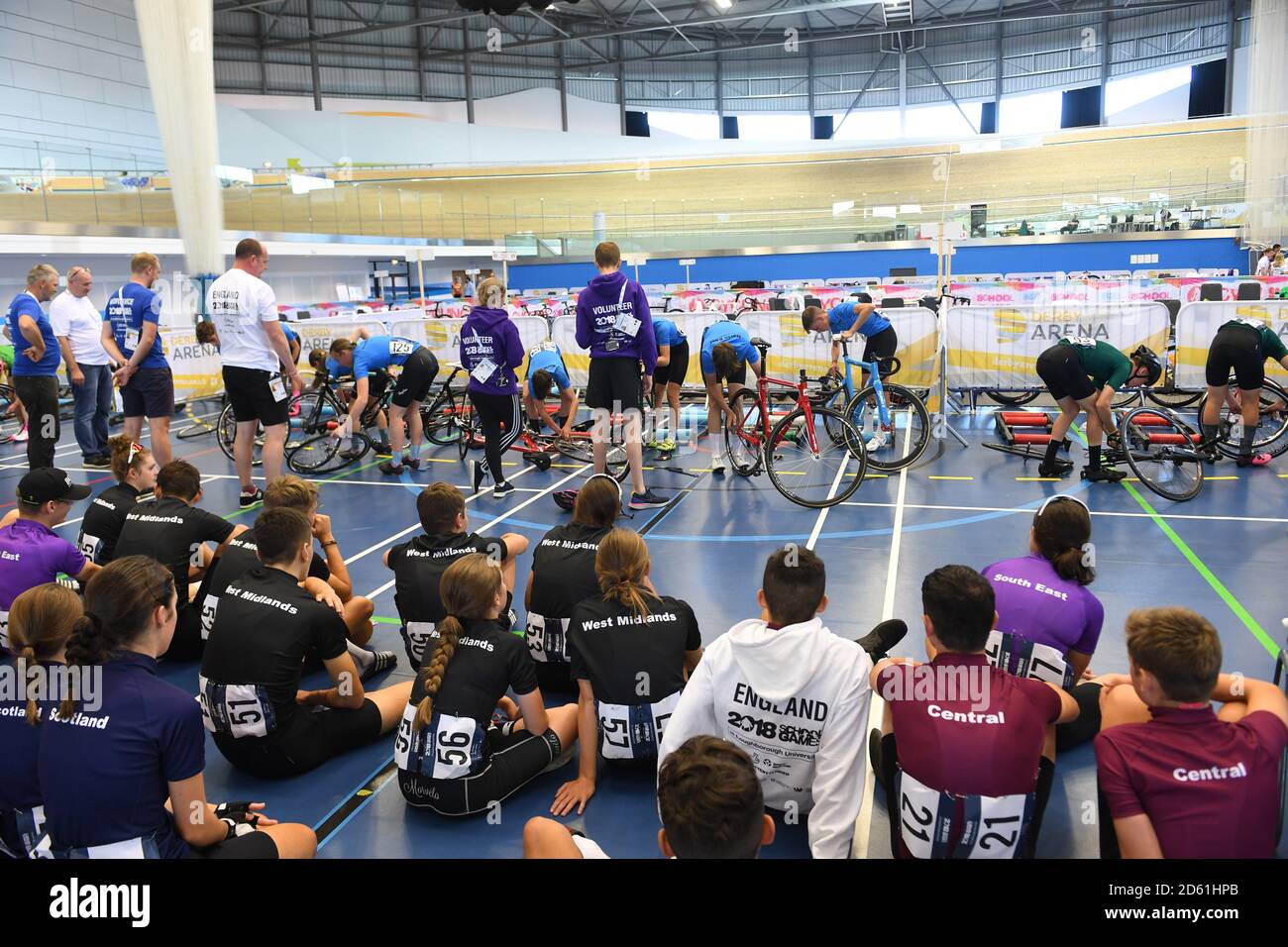 Mécanique Challenge au Derby Velodrome, Derby Arena Banque D'Images