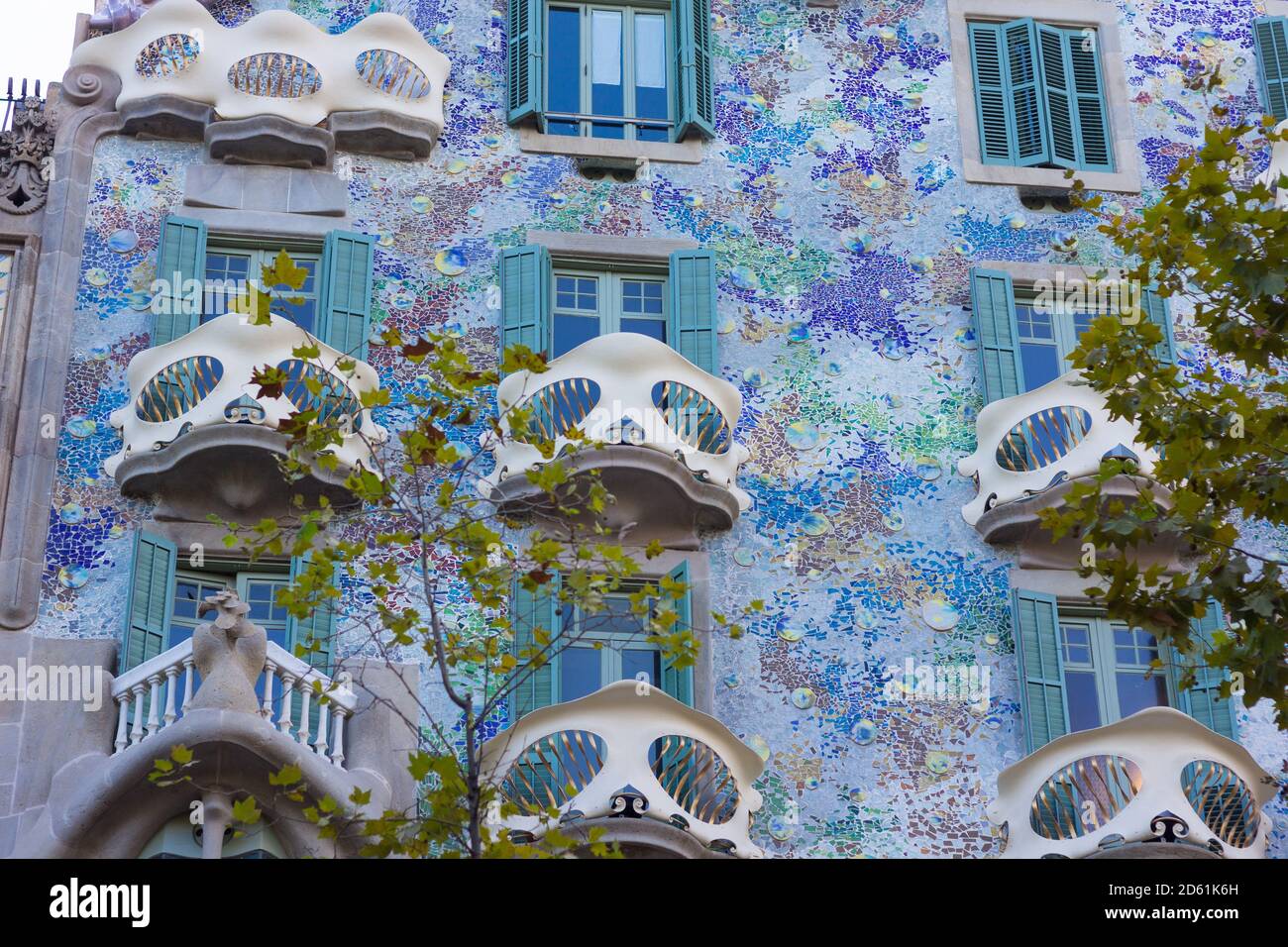 Belles rues de Barcelone dans le centre historique Banque D'Images