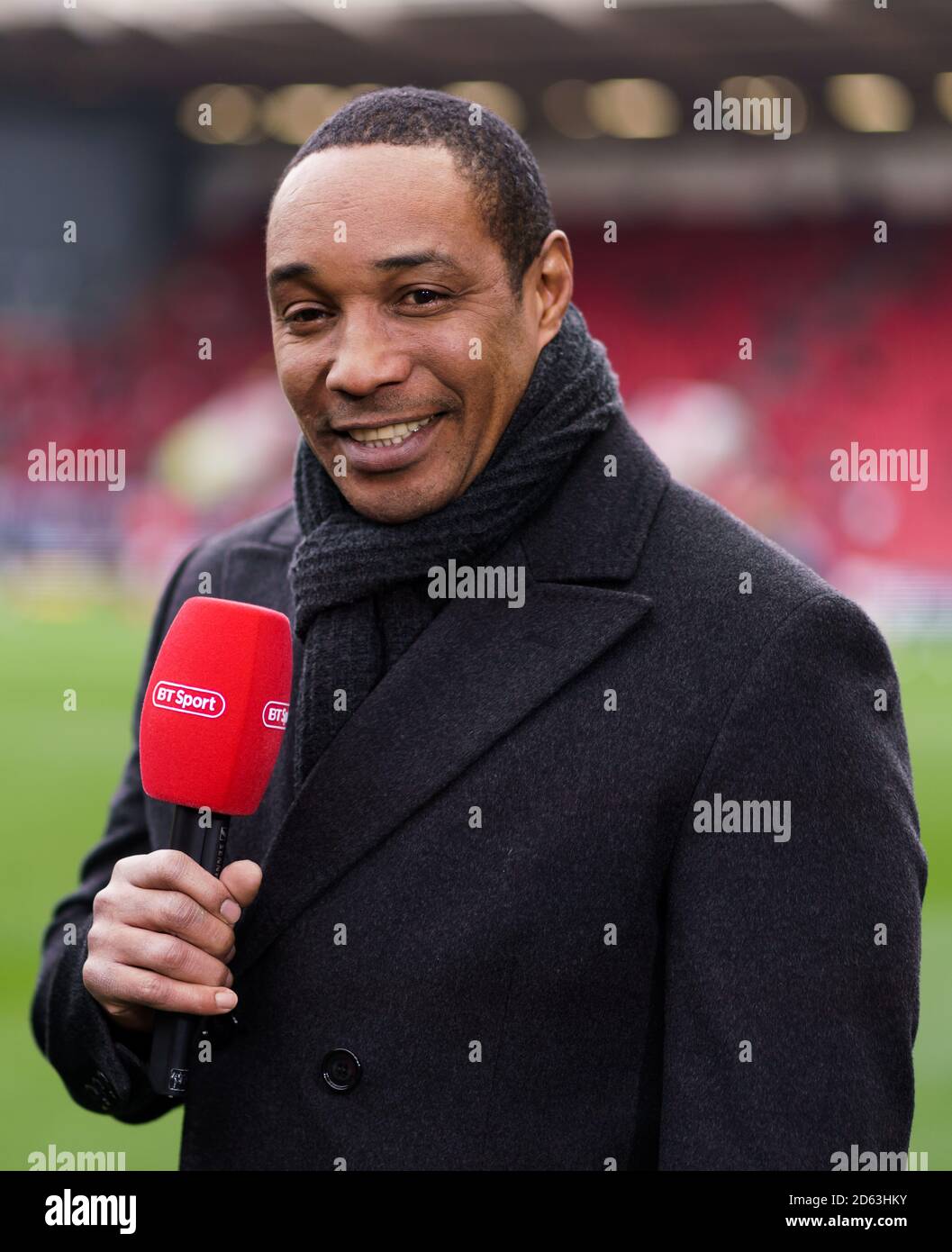 BT Sport pundit Paul Ince avant le match Banque D'Images