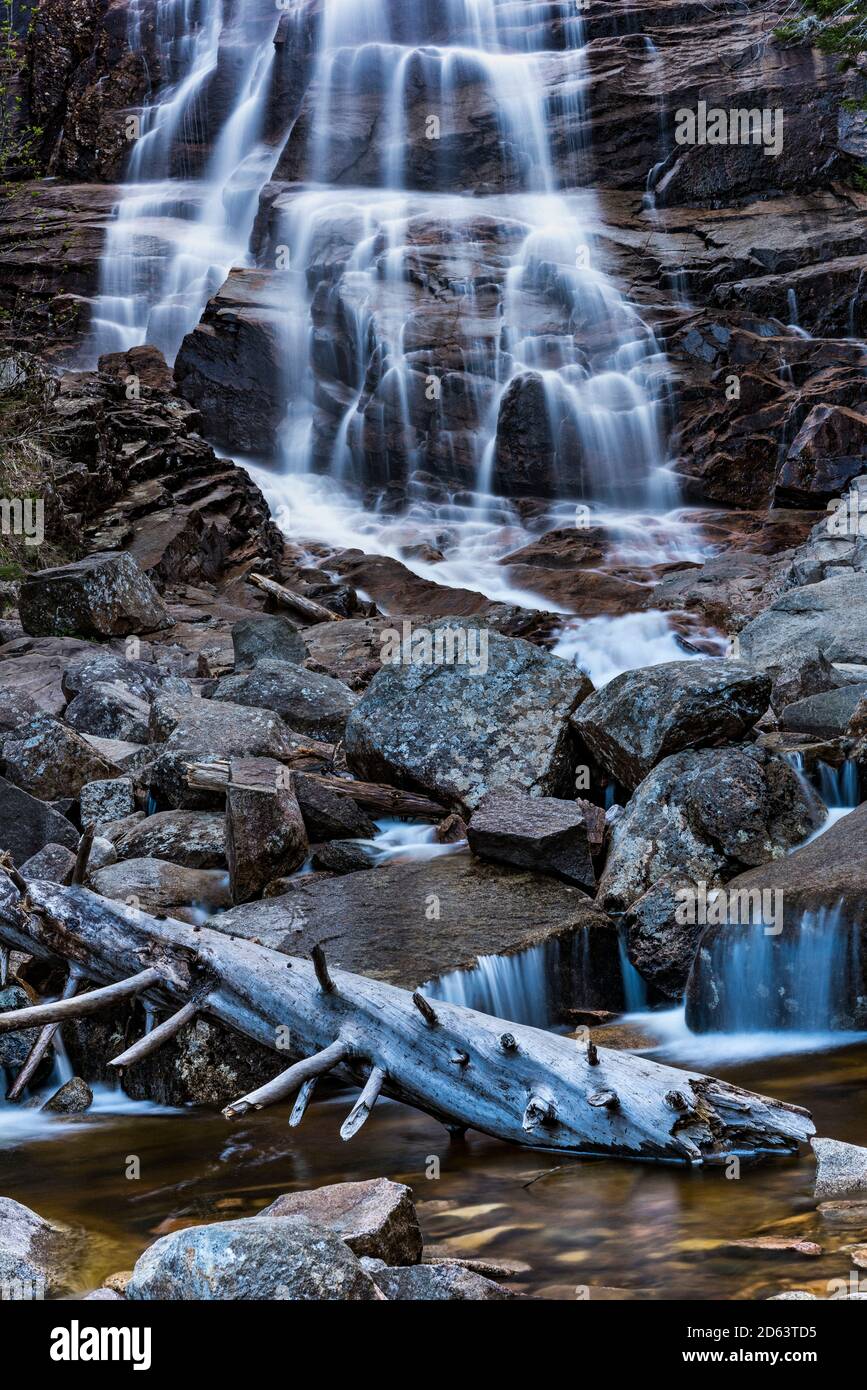 Arethusa Falls, Crawford Notch State Park, Carroll County, New Hampshire Banque D'Images