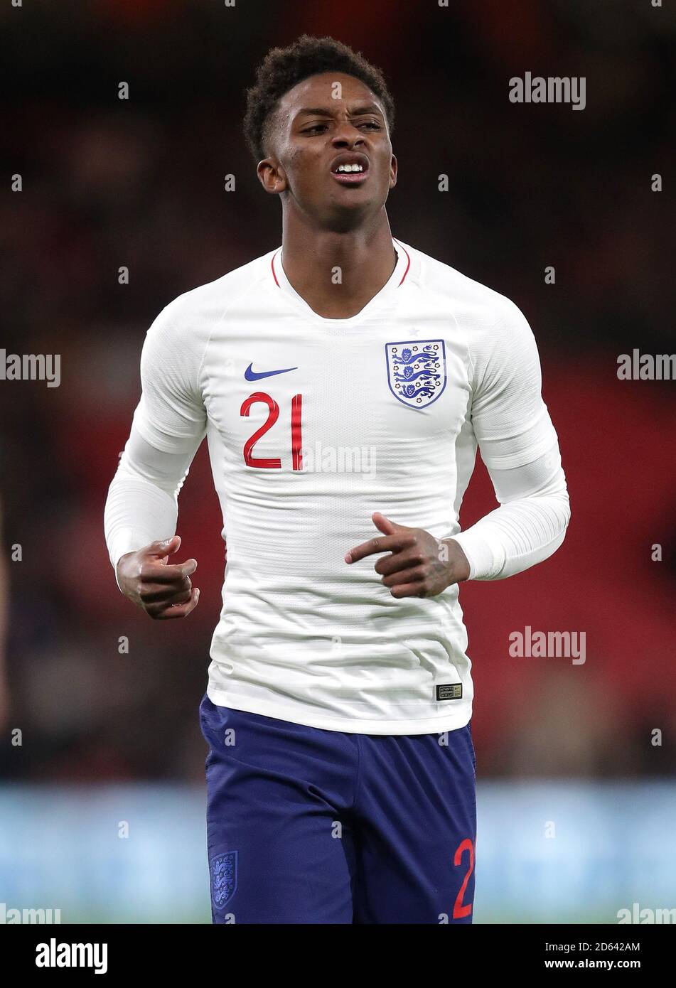 L'Angleterre Demarai Gray Banque D'Images