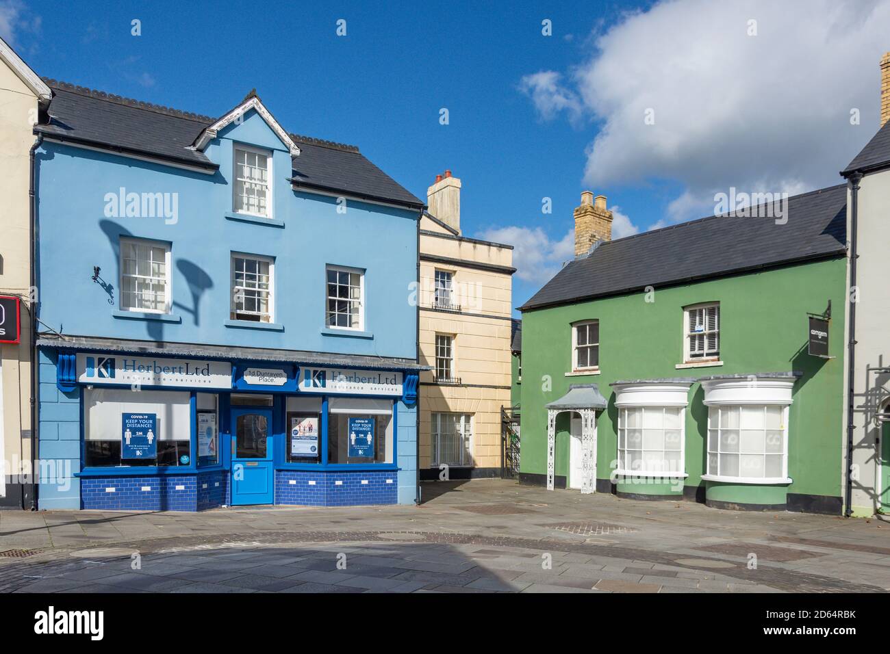 Maisons traditionnelles, Dunraven place, Bridgend (Pen-y-bont ar Ogwr), Bridgend County Borough, pays de Galles (Cymru), Royaume-Uni Banque D'Images