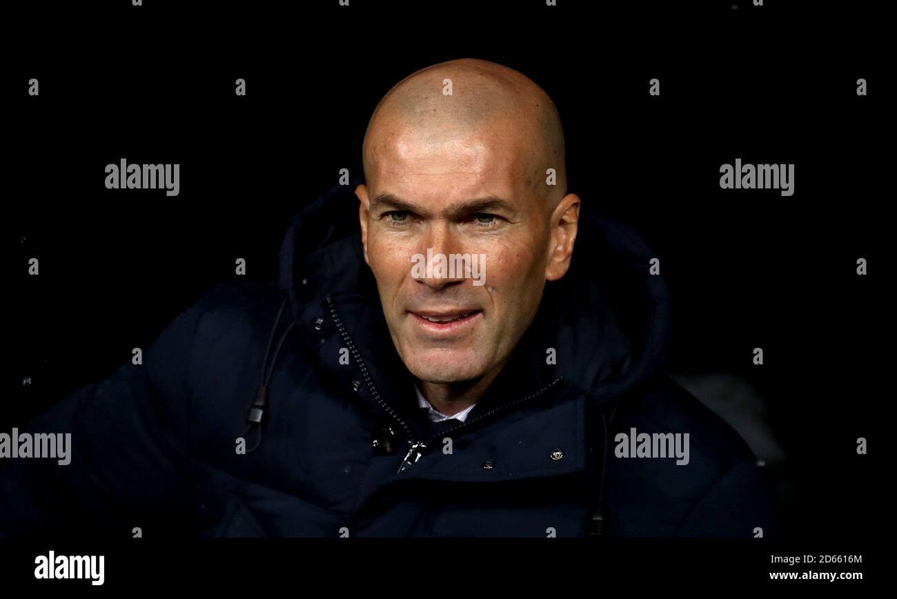 Directeur du Real Madrid Zinedine Zidane Banque D'Images