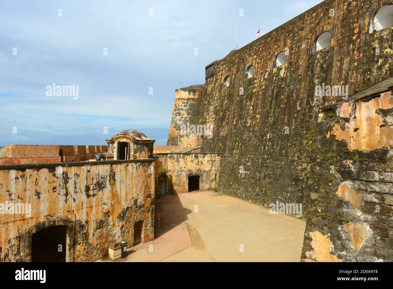 Castillo San Felipe del Morro El Morro, San Juan, Porto Rico. Castillo San Felipe del Morro est classé au patrimoine mondial de l'UNESCO depuis 1983. Banque D'Images