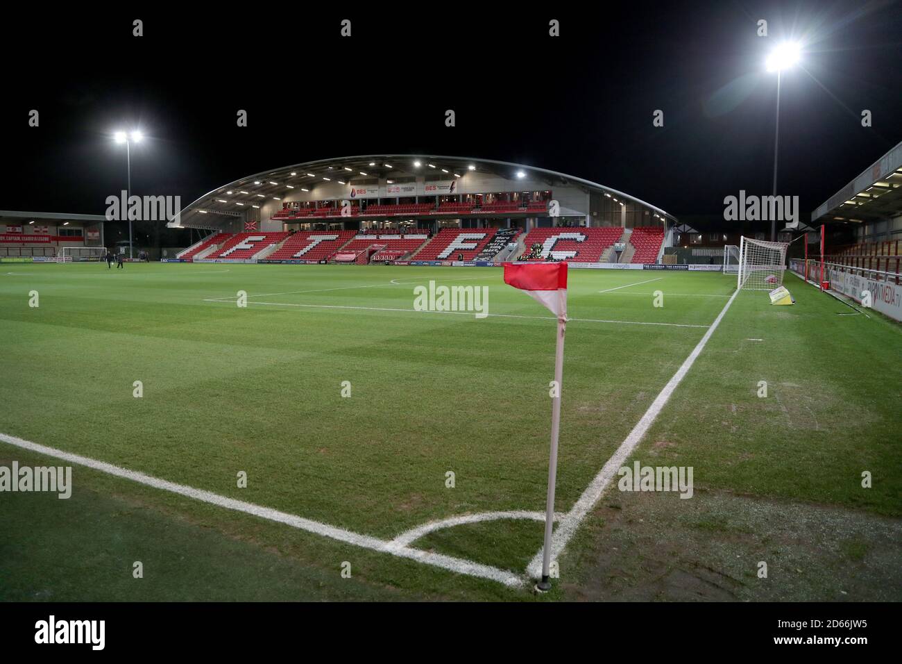 Vue générale sur le stade Highbury de Fleetwood Town Banque D'Images