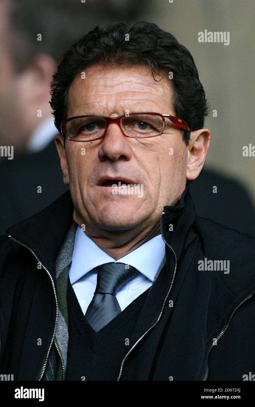 Fabio Capello, responsable de l'Angleterre dans les stands Banque D'Images