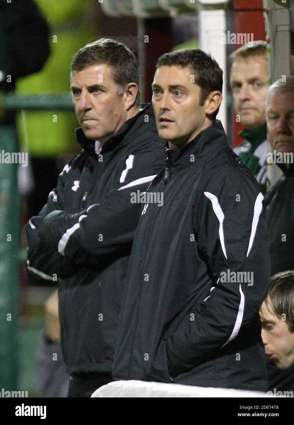 Mark McGhee et Scott Leitch , Motherwell Banque D'Images